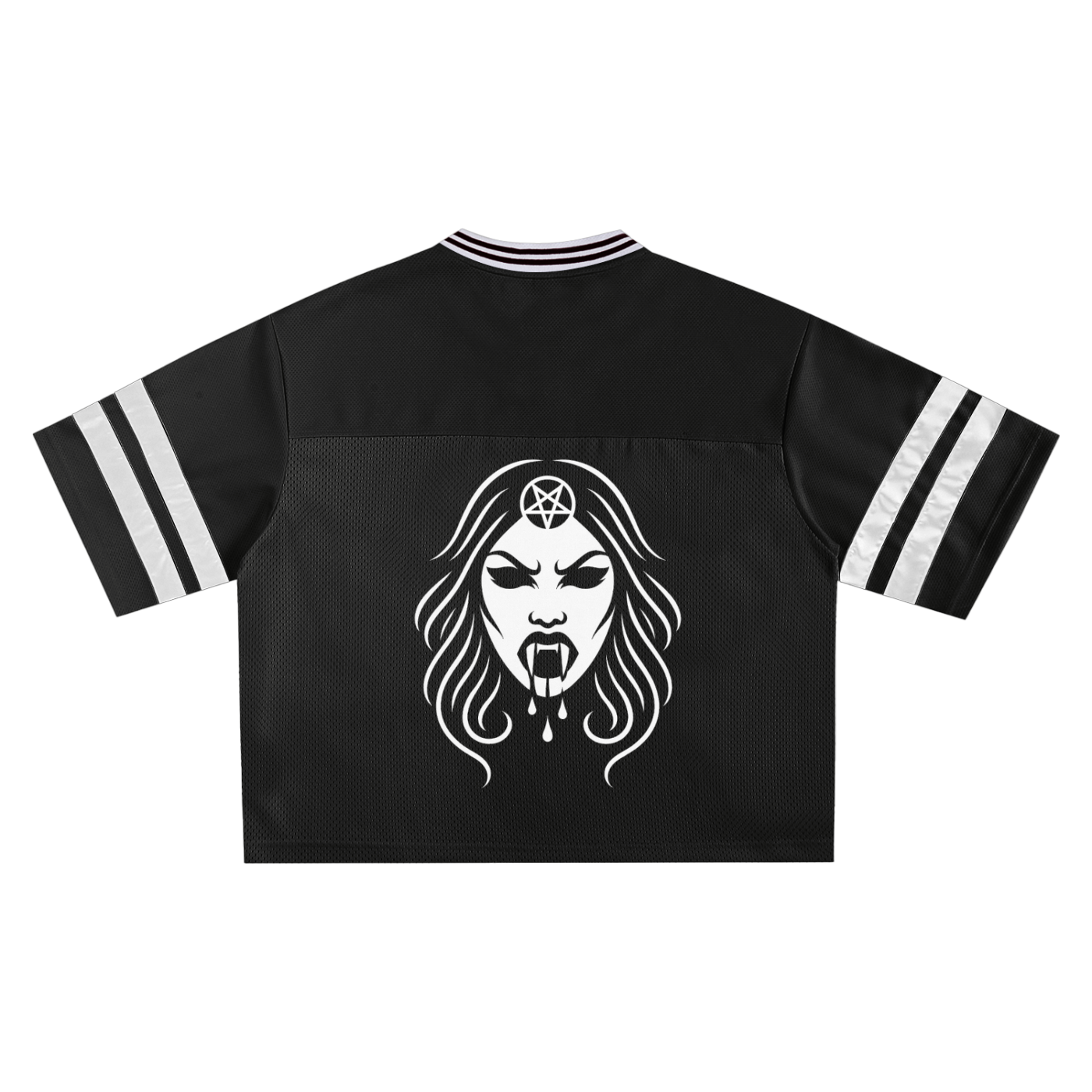 Taped Mesh Boxy T-shirt