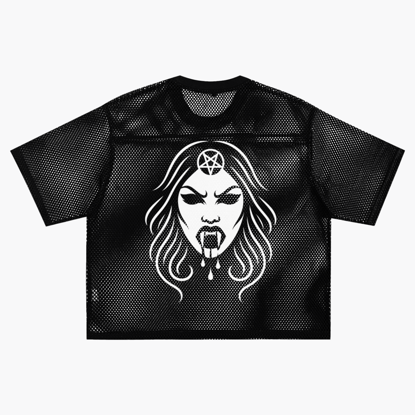 See-through Boxy Net T-shirt